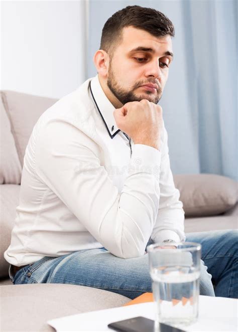 Adult Man Is Having Problems Stock Photo Image Of Pastime