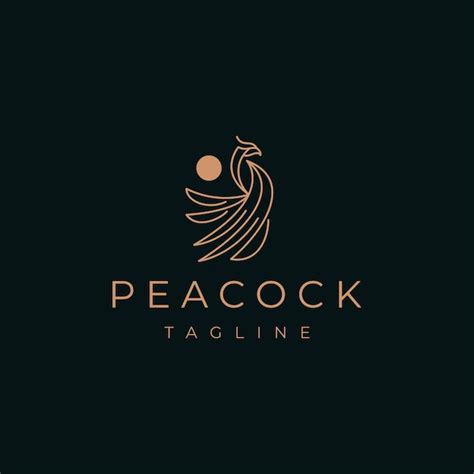 Premium Vector Abstract Luxury Peacock Logo Design Template