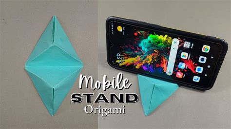 How To Make Paper Mobile Stand Without Glue Origami Phone Holder Easy Phone Stand From Paper