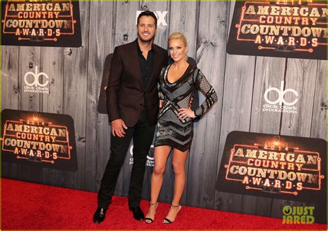 Luke Bryan Wife Caroline Boyer Pose For Pictures At The American