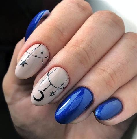 Moon And Stars Nail Design Template