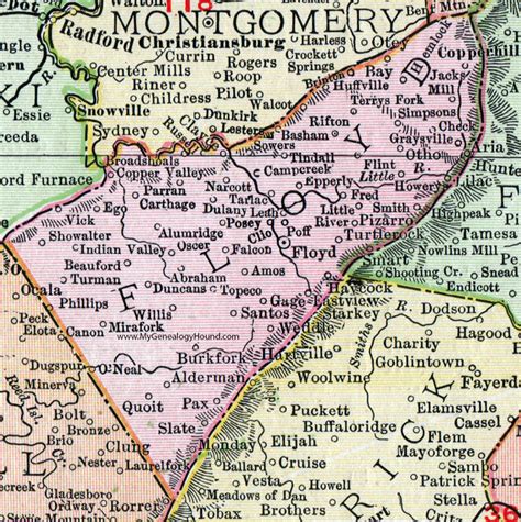 Russell County Va Plat Maps - CountiesMap.com