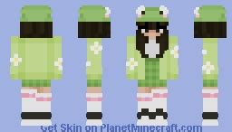 Frog Girl Minecraft Skin