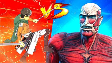 Eren Jaegar Vs Colossal Titan Fortnite Attack On Titan