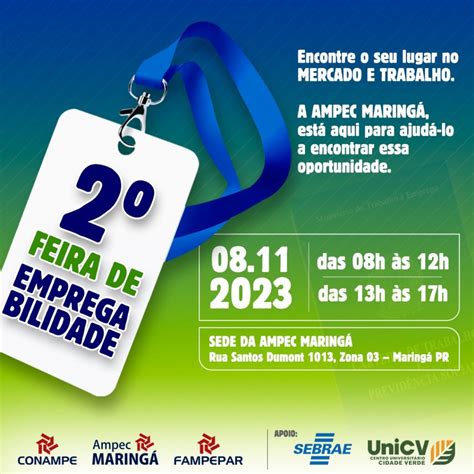 Feira de Empregabilidade dia 8 vai oferecer 2 mil vagas em Maringá