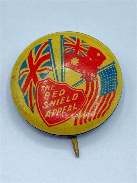 Ww Australian The Red Shield Appeal Salvation Army Donation Badge