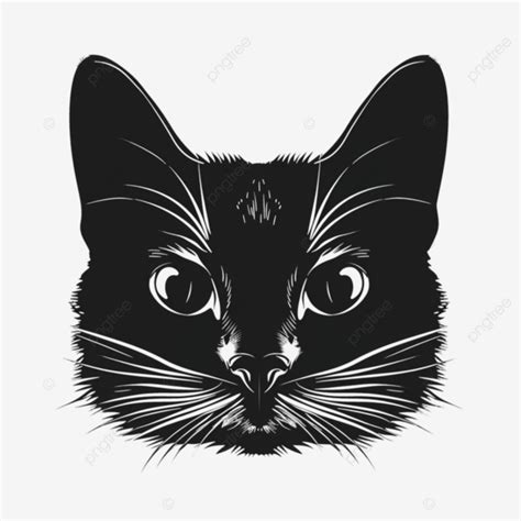 Vector Black Cat Head Cat Black Head Png Transparent Image And