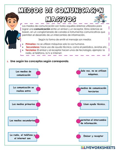 Medios Masivos De Comunicaci N Interactive Worksheet Clases De