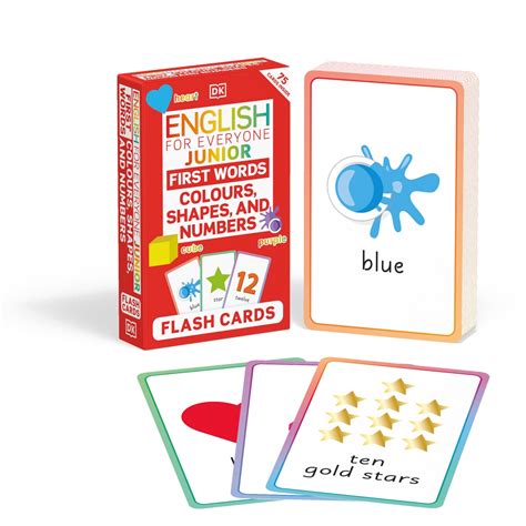 English For Everyone Junior First Words Colours Shapes And Numbers