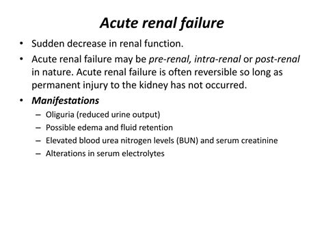 Acute And Chronic Renal Failure Ppt