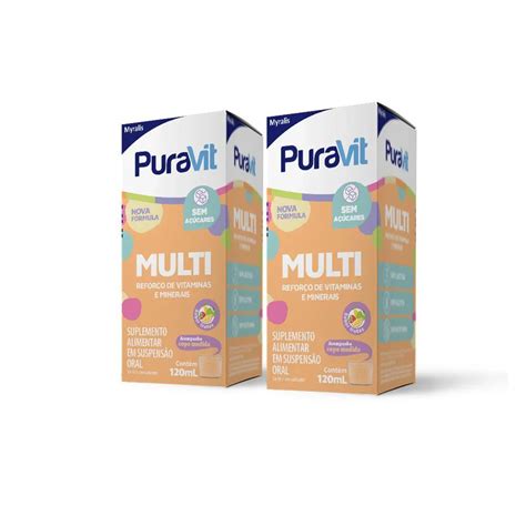 Puravit Multi Estimula O Apetite - KIT PURAVIT MULTI 120ML - C/ 2UN 1319473 | Droga Raia