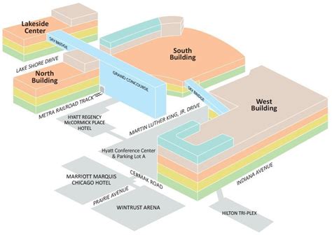 Hyatt Regency Chicago Map – Map Vector