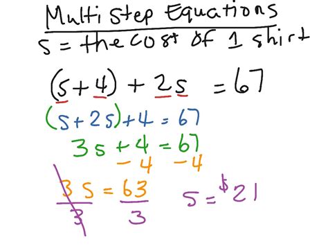 How To Do Multi Step Equations Tessshebaylo