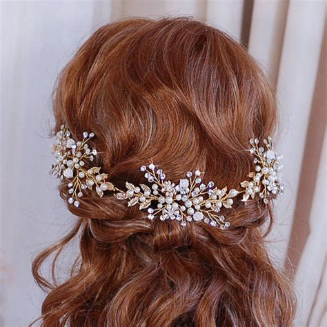 Bridal Vine Headpiece Hair Wreath Hairpiece Head Band Piece Etsy