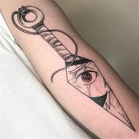 Tatto Kakashi Naruto Kunai Sharingan Tattoos For Guys Anime Tattoos