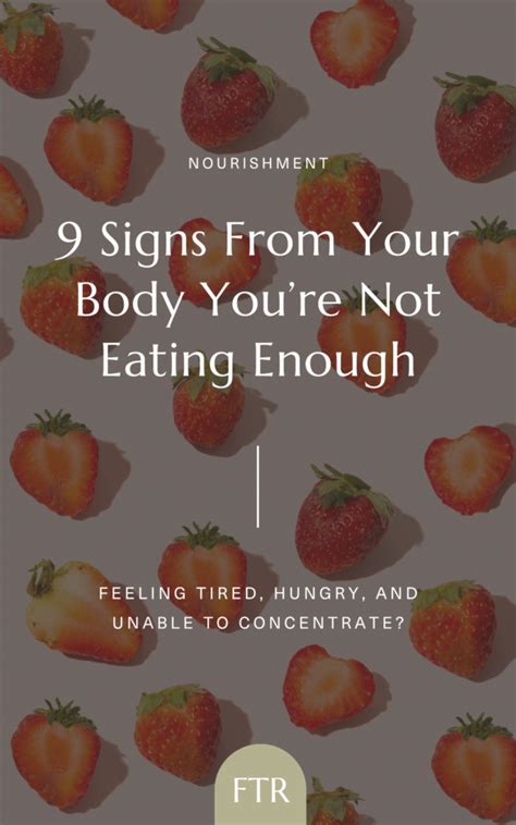 9 Signs From Your Body You’re Not Eating Enough For The Rising