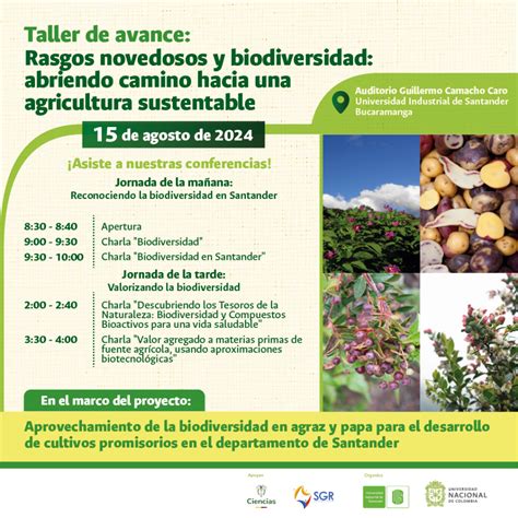 Participe En Taller De Avance Rasgos Novedosos Y Biodiversidad