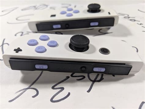 New Nintendo Switch Custom White Joycons With Light Purple Etsy