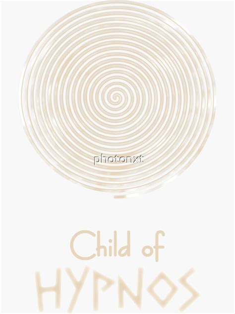 Child Of Hypnos Percy Jackson Inspired Design Sticker For Sale By
