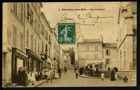 Fontenay Sous Bois Rue De Rosny Carte Postale Ancienne Et Vue D