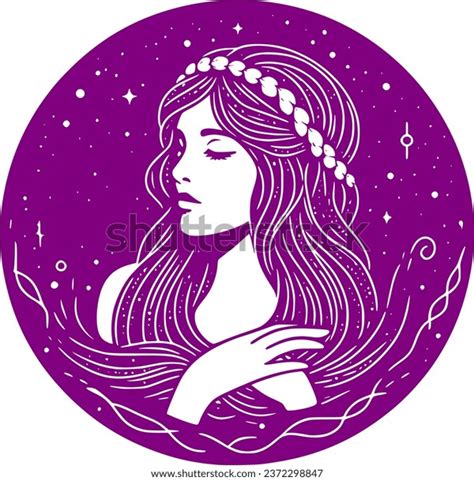 Virgo Zodiac Sign Vector Art 库存矢量图（免版税）2372298847 Shutterstock