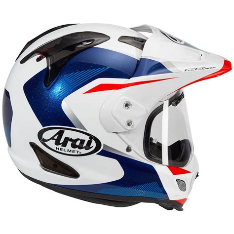 Casco Arai Tour X Break Color Blanco Azul Rojo Talla M