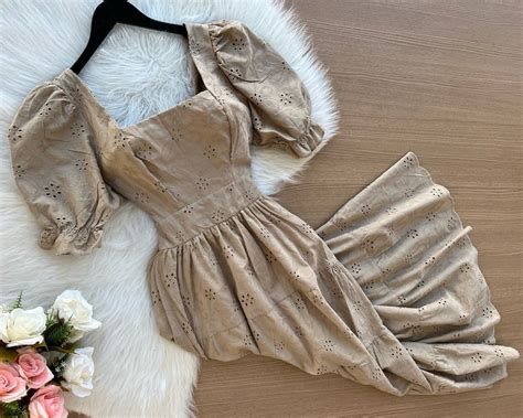 Vestido Longo Laise Manga Curta Princesa Nude Sempre Linda Loja