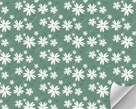 Premium Vector | Elegant floral pattern in white flowers. floral ...