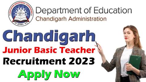 Chandigarh Jbt Teacher Recruitment Notification For Vacancies