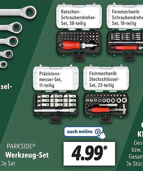 Parkside Werkzeug Set Angebot Bei Lidl 1Prospekte De