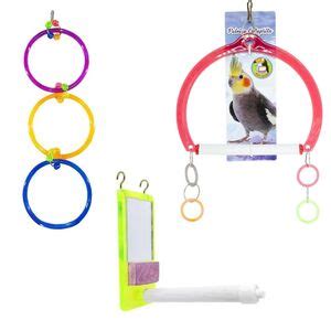 Kit Brinquedos Para Gaiola De Calopsita Agapornis E Periquito