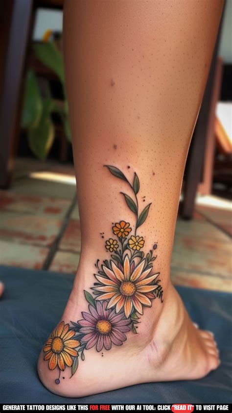 Flower Ankle Tattoos 80 Stunning Ideas Artofit