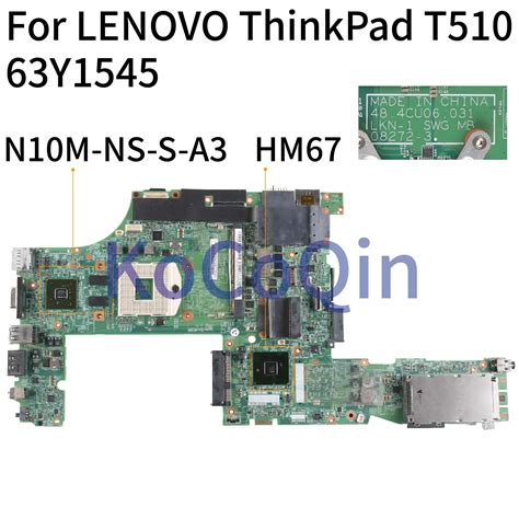 Kocoqin Laptop Motherboard For Lenovo Thinkpad T T I Hm