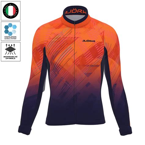 Maillot Thermique Strada Orange Fluo Bj Rka Tout L Quipement Du