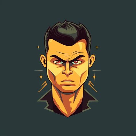 Logotipo De Dibujos Animados De Cristiano Ronaldo 15 Foto Premium