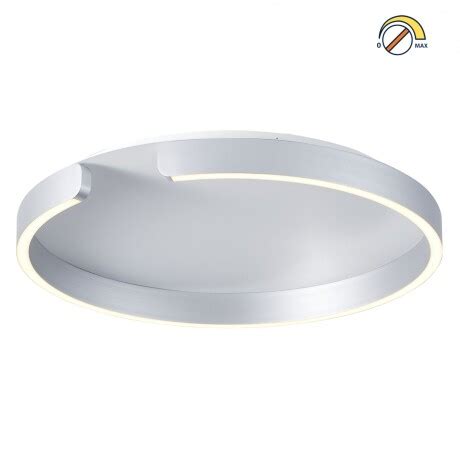 Plaf N Led Dise O Anillo Cortado Dimerizable W Cm Plata