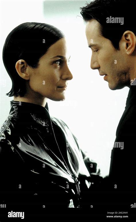 The Matrix Revolutions Carrie Anne Moss Keanu Reeves Stock