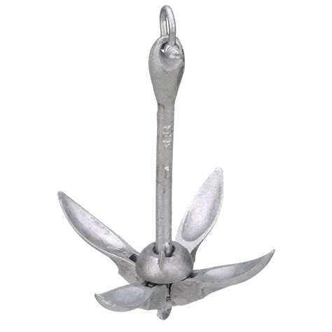 Attwood Grapnel Folding Anchor Malleable Iron Galvanized