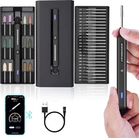 ARROWMAX Stylo de gravure électrique rechargeable sans fil avec 36 bits