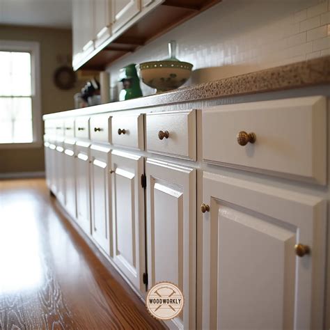 How To Paint Oak Cabinets White Without Grain Showing