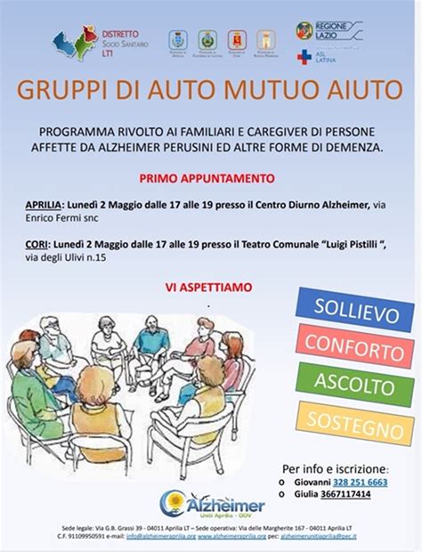 Aprile Gruppi Auto Mutuo Aiuto Appuntamento Alzheimer