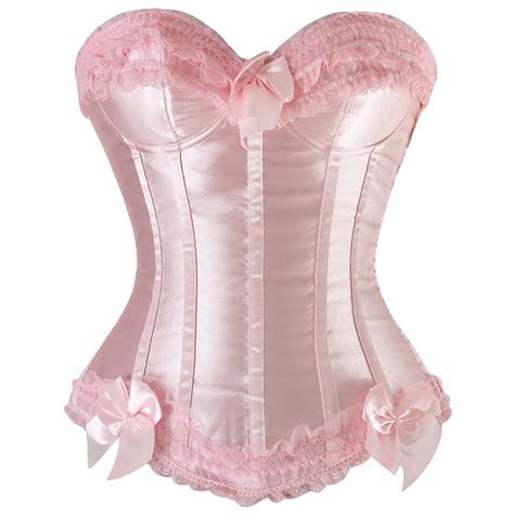 Elegant Pink Satin Corset M2681