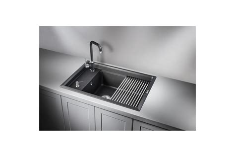 KS-7305, Черный, Кухонная мойка из кварца в Москве купить