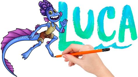 How To Draw Alberto Scorfano From Luca The Sea Monster That Knows All