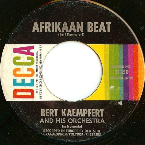 Bert Kaempfert And His Orchestra Afrikaan Beat 1961 Vinyl Discogs