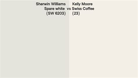 Sherwin Williams Spare White Sw Vs Kelly Moore Swiss Coffee