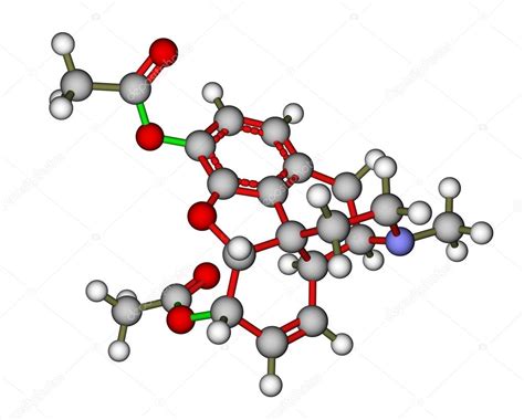 Heroin molecule — Stock Photo © electropower #12083948