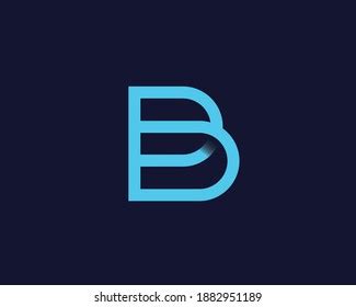 Letter B Monogram Logo Vector Design Stock Vector (Royalty Free ...