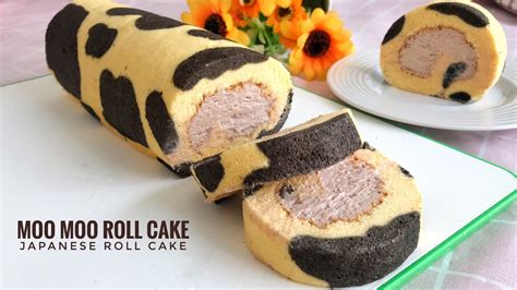 MOO MOO ROLL CAKE Ala Chocomory Japanese Roll Cake YouTube