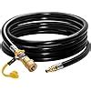 Amazon DOZYANT 12 Feet Low Pressure Propane Quick Connect Hose